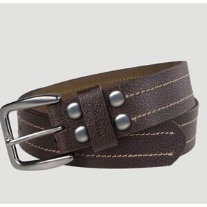NWT Wrangler men's pebble grain leather belt in brown